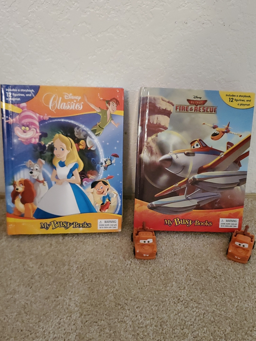 Set of Disney My Busy Books- Disney Classics & Planes Fire & Rescue w/ Figures